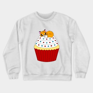 Cupcake Fox Crewneck Sweatshirt